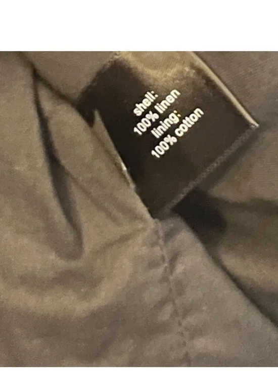 The Limited Black Sleeveless Linen Blazer Vest - Picture 3 of 5